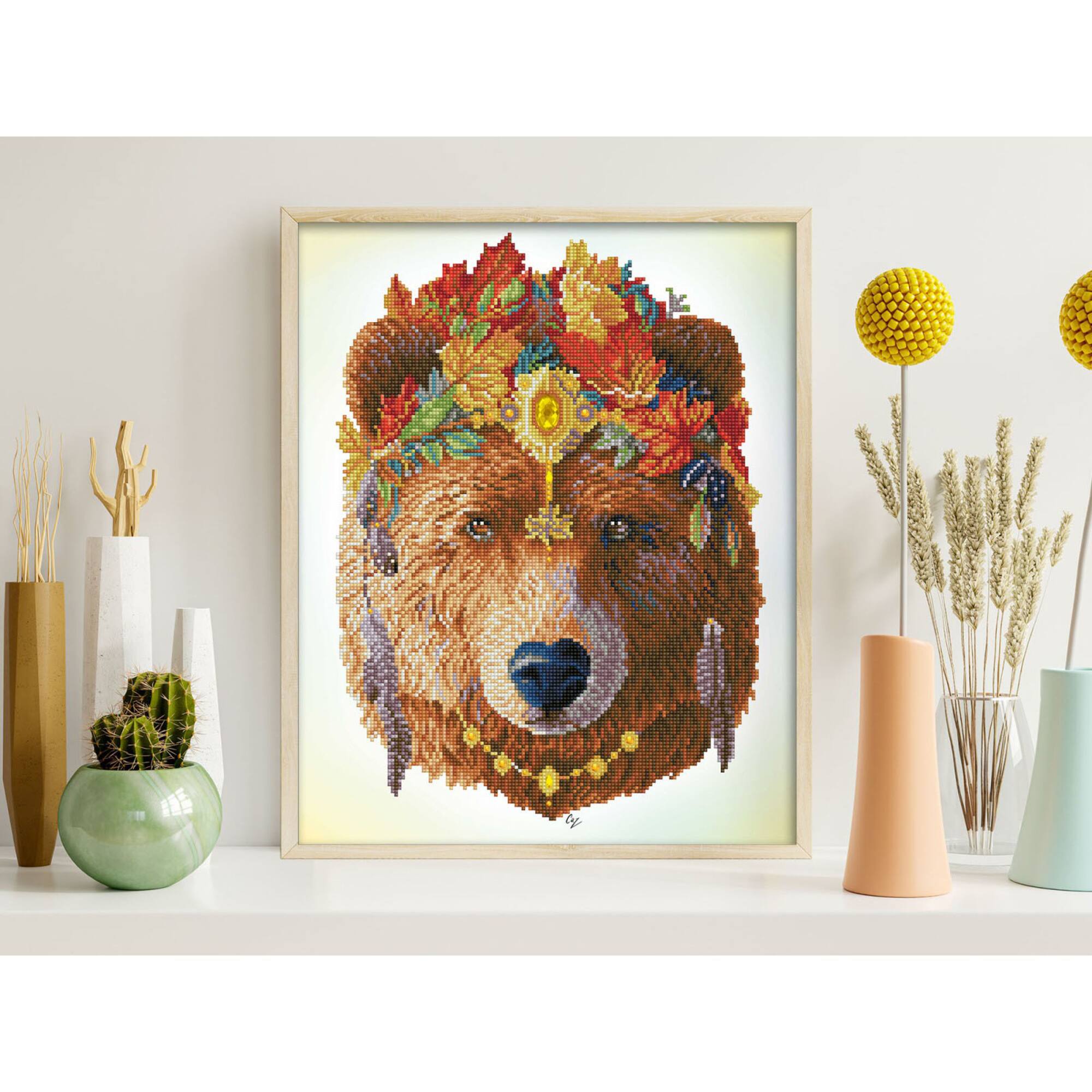 Diamond Dotz® Advanced Bohemian Bear Diamond Painting Kit